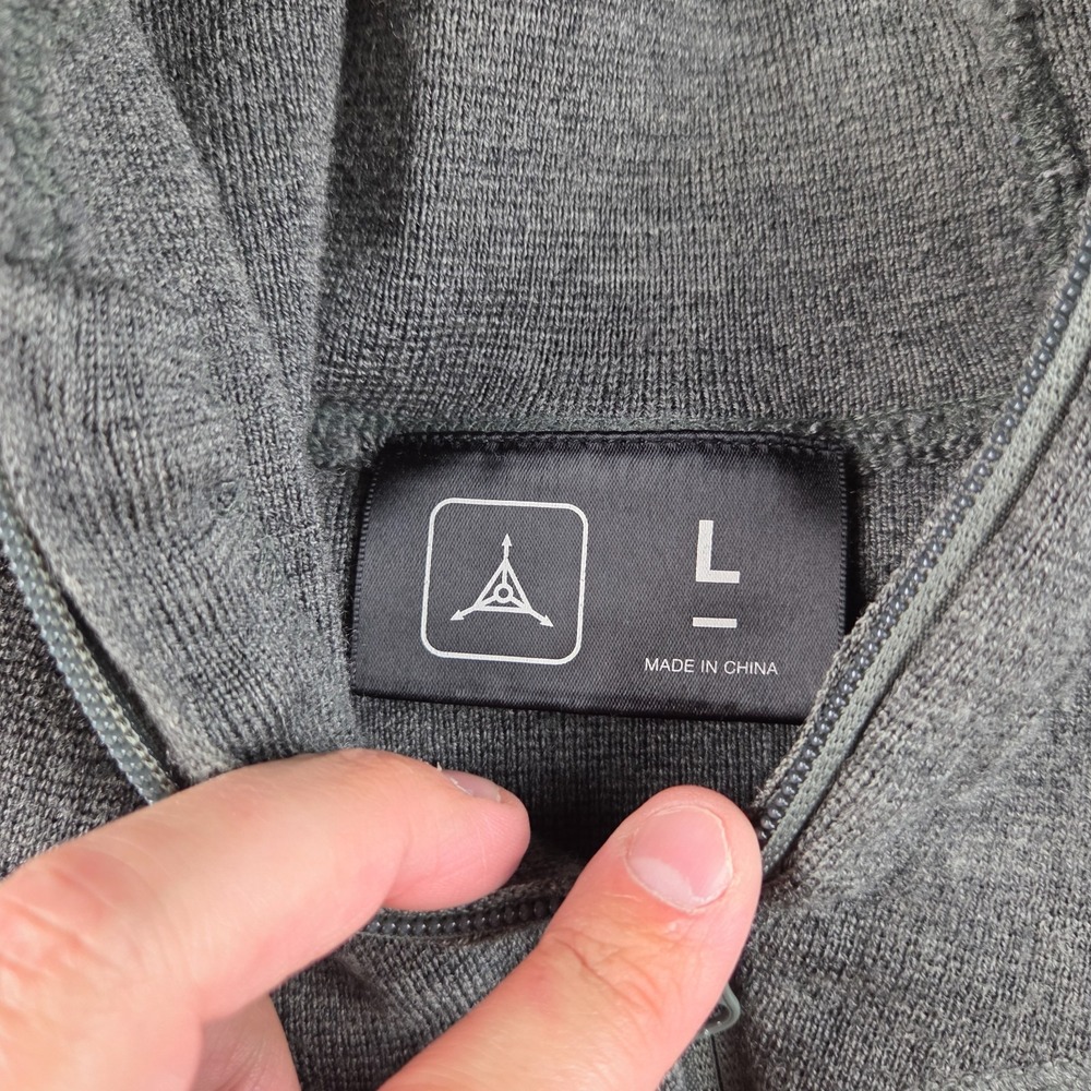 Triple Aught Design Artemis Hoodie Merino Wool Gray Thumbholes Large - Picture 7 of 12